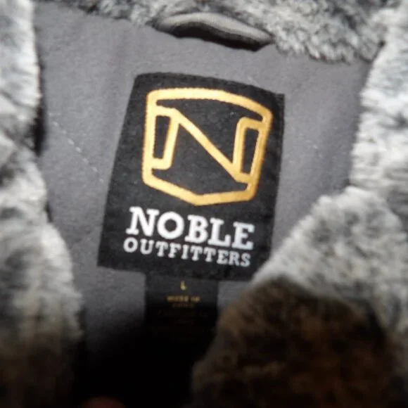 Noble Outfitters Quilted Cotton & Faux Fur Vest Big Girl's Sz L - Picture 4 of 5